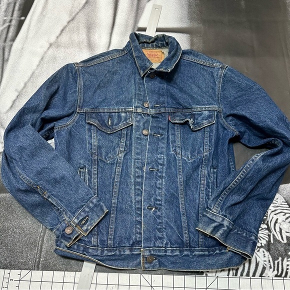 Levi’s 70506 VNTG 80s made in USA sz 38 paper tag trucker denim jacket - Picture 4 of 8